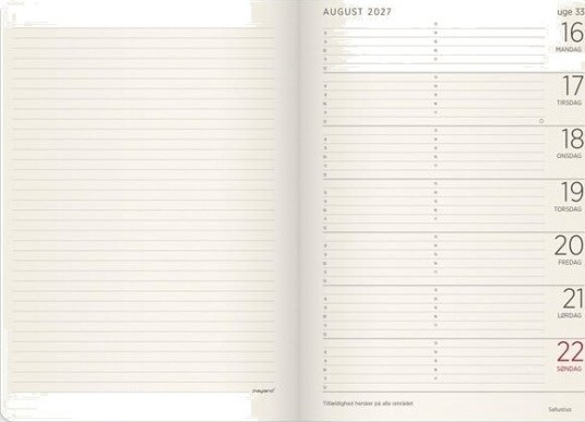 Mayland A5 Forma Deluxe ugekalender tvrf. grn kunstskind 2027