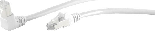 S/Conn Cat6 S/FTP vinklet patchkabel hvit 20 m