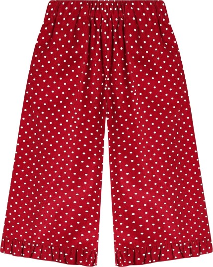 Fliink Dolly Dot Ruffle Pant Red 80