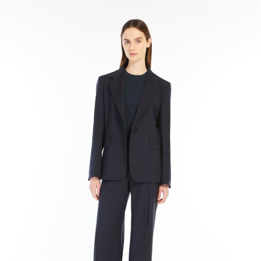 Max Mara Weekend Lamine Navy Bla IT 42