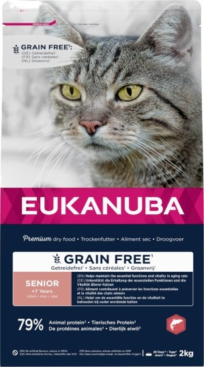 Eukanuba Senior Grain Free Rikt På Laks 2 X 10 kg