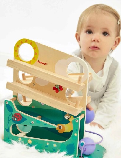 Janod Caterpillar Ball Track Purple Janod Caterpillar Ball Track Purple