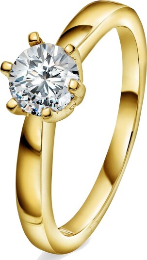 By Gullfunn Ring i gull med diamant 0,70ct TWP størrelse Ring i gull med diamant 0,70ct TWP 50