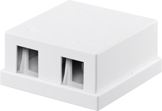 Goobay 2-Port Keystone Uttaksboks med Snap-In Montering
