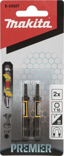 Makita Bitssett E-03327 T10 2 Stk