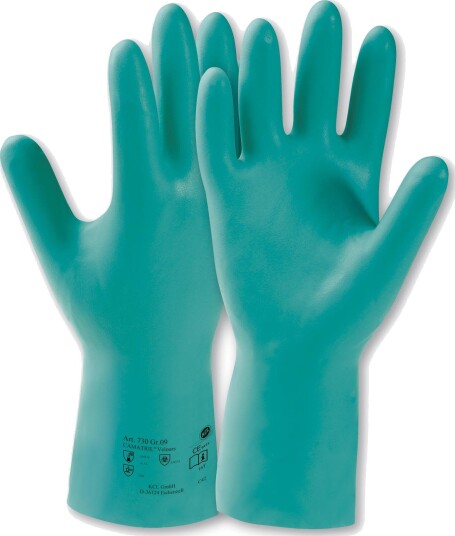 Honeywell Kjemikaliehanske Camatril 730 Nitril, Flosset 9