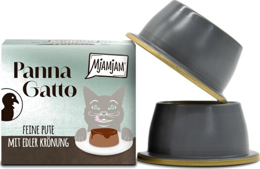 Mjamjam våtfôr Panna Gatto Fin med deilig topping kalkun 2 x 80 g