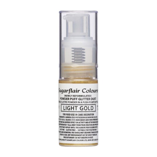 Sugarflair Glitterspray Light Gold 10g 