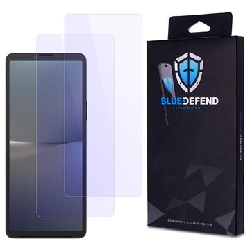 BlueDefend Sony Xperia 10 V Anti Blue Light Skjermbeskyttere Beskyttelsesglass 2 stk.