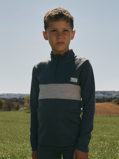 Name It Wuppo Wool/Cotton Long Sleeve Turtle Blå 122/128 Name It Wuppo Wool/Cotton Long Sleeve Turtle Blå 122/128