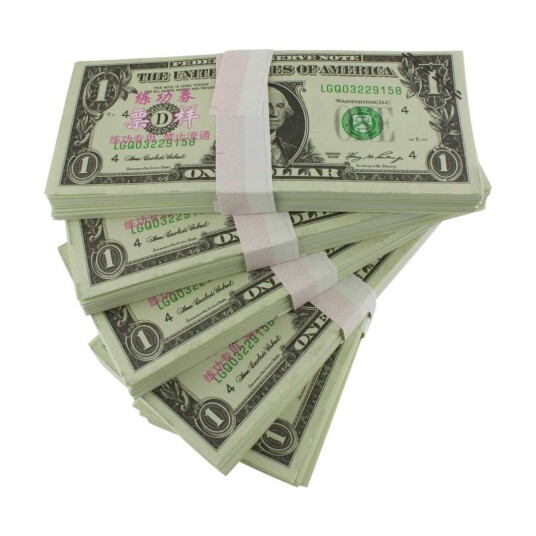 Lekepenger - 1 Amerikansk dollar (100 sedler)