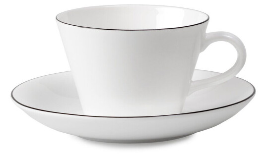 Gustavsbergs Porslinsfabrik Natur kaffegods kon Kaffekopp + fat