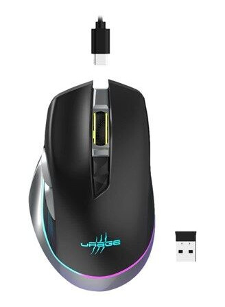 Hama uRage Reaper 700 Trådløs Gamingmus 10000 DPI Ergonomisk Svart Hama uRage Reaper 700 Trådløs Gamingmus 10000 DPI Ergonomisk Svart