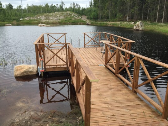 Bade og Fiskebrygge 4x4m Bade og Fiskebrygge 4x4m