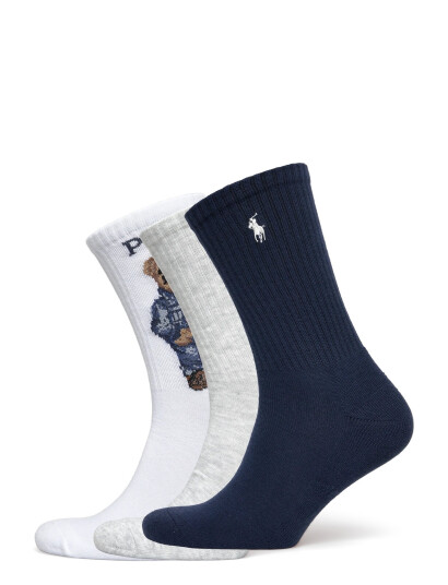 Polo Ralph Lauren Polo Bear Sock 3-Pack - Multi/patterned - ONE SIZE Polo Ralph Lauren Polo Bear Sock 3-Pack - Multi/patterned - ONE SIZE