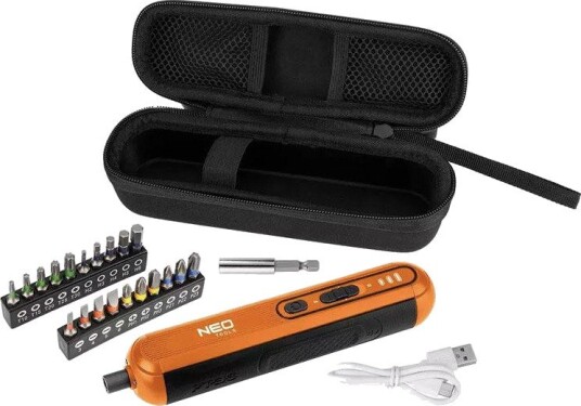 Neo Batteriskrutrekker 4v Li-Ion Usb-C Inkludert 20 Bits
