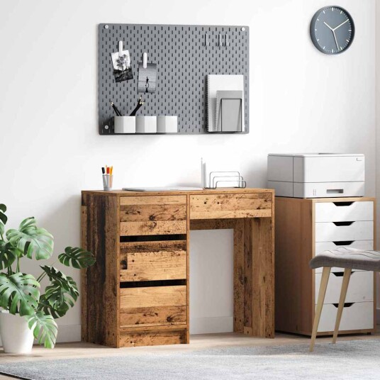  gammelt skrivebord Gammelt tre Konstruert tre Middels