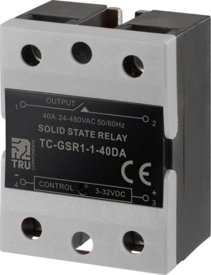 Tru Components Halvlederrelé Tc Gsr 1 40Da 40 A Koblingsspenning Maks. 480 V/Ac Likestrømskobling 1 Stk. Tru Components Halvlederrelé Tc Gsr 1 40Da 40 A Koblingsspenning Maks. 480 V/Ac Likestrømskobling 1 Stk.