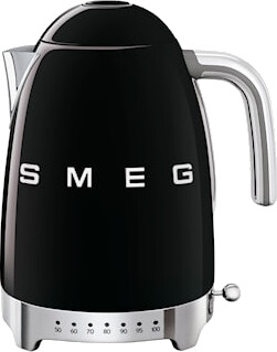 Smeg KLF04 Vannkoker 1,7L med Justerbar Temperatur - Svart Smeg KLF04 Vannkoker 1,7L med Justerbar Temperatur - Svart