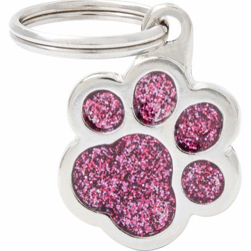 Myfamily Shine Pote Glitter Id Tag Rosa