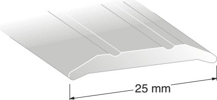Duri 110403 Skjøtelist 25 X 1000 mm, SK2-PROFIL Duri 110403 Skjøtelist 25 X 1000 mm, SK2-PROFIL