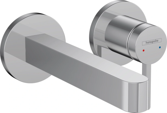 Hansgrohe Finoris 2-hulls Servantbatteri For innbygning, 16,8 cm tut, Krom Hansgrohe Finoris 2-hulls Servantbatteri For innbygning, 16,8 cm tut, Krom
