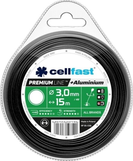Cellfast Premium Skjærelinje 3,0 Mm / 15 M Rund 35 036