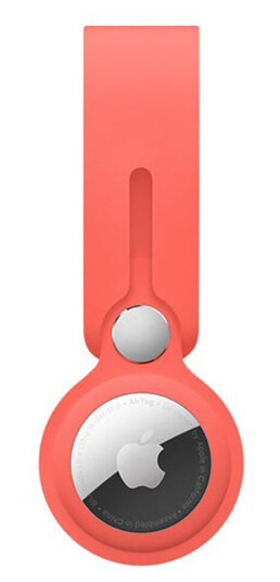 Apple Original Apple AirTag Skinn Rem - Pink Citrus Apple Original Apple AirTag Skinn Rem - Pink Citrus