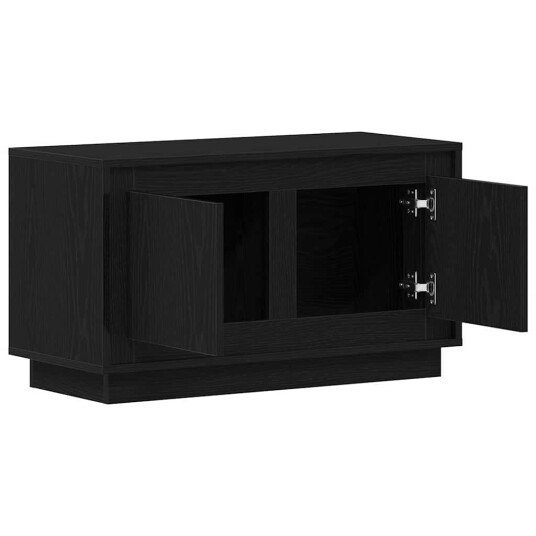  TV møbel Svart eik 80 x 35 x 45 cm Konstruert tre