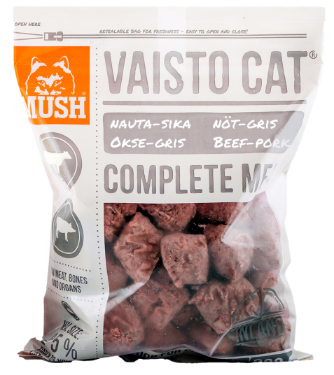 Mush Cat Hvit Okse Gris 800G