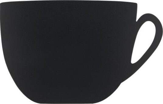 Securit® Chalkboard Silhuet Kop Vægtavle I Sort
