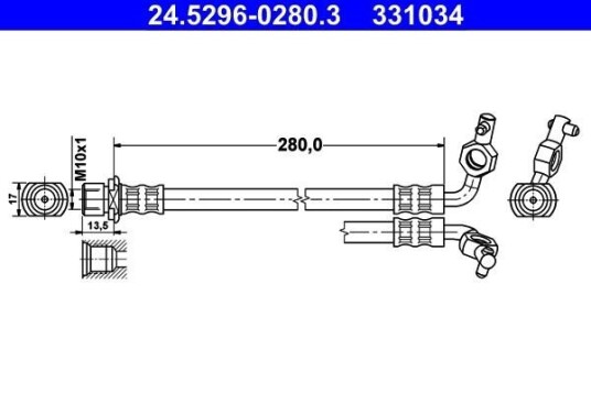 Bremseslange ATE 24.5296-0280.3