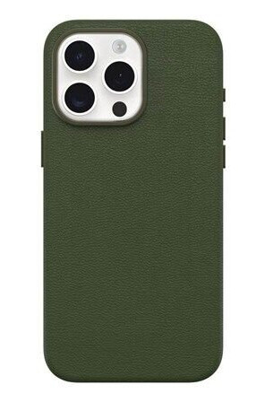 Otterbox Symmetry Series - Baksidedeksel For Mobiltelefon - Magsafe-Samsvar - Polyuretan, Kaktuslær - Cactus Grove (Green) - For Apple Iphone 15 Pro Max
