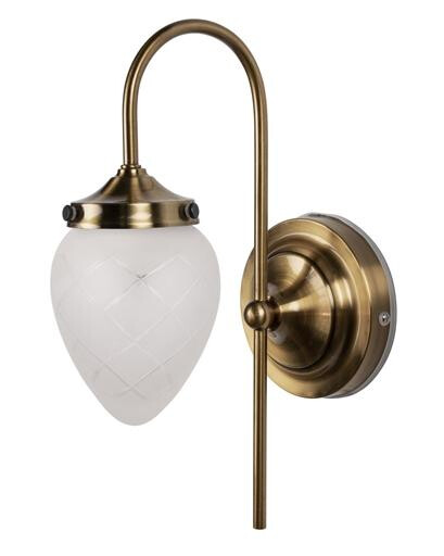 Globen Lighting Juni Vegglampe Slipt Hvit