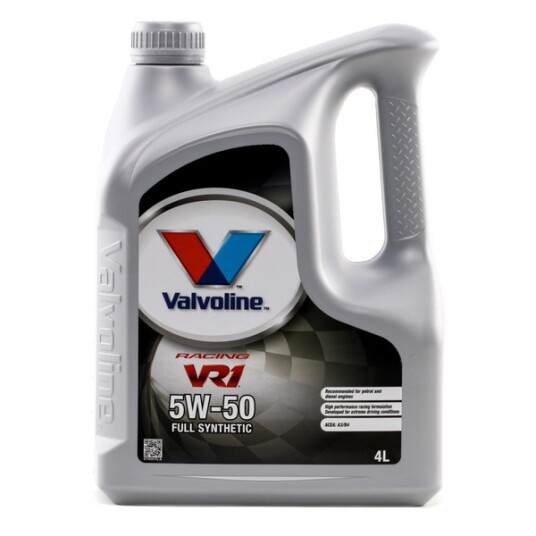 Motorolje VALVOLINE 5W50 VR1 RACING 4L