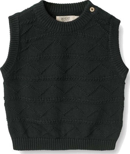 Wheat Knit Vest Bobby Navy Baby (92 / 2 år)