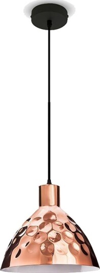 E27 pendeloppheng i rosagull vintage design Max 60W 1m ledning Ø22cm uten lyskilde E27 pendeloppheng i rosagull vintage design Max 60W 1m ledning Ø22cm uten lyskilde