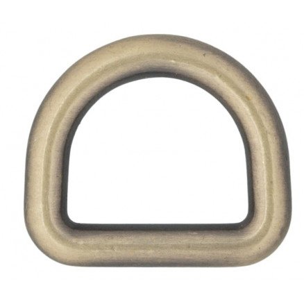 Infinity Hearts D Ring Messing Antikk bronse 16x16mm 5 stk