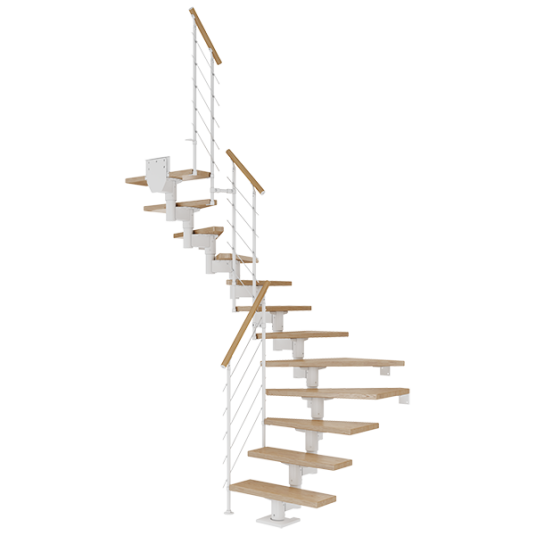 Dolle Cork U-trapp Hvit-style 6-lakkert Eik-13 - Loddret Høyde 259 315 Cm Dolle Cork U-trapp Hvit-style 6-lakkert Eik-13 - Loddret Høyde 259 315 Cm