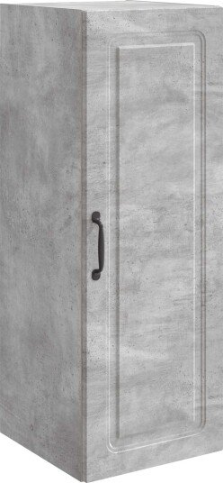 vidaXL Vegghengt skap Betonggrå 33 x 34,5 x 90 cm Konstruert tre