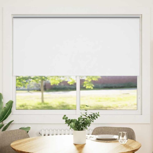 vidaXL Rullegardin blackout 140 x 175 cm Hvit