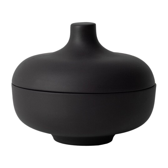 Design House Sand skål med lokk M Ø 12 cm Black clay Design House Sand skål med lokk M Ø 12 cm Black clay