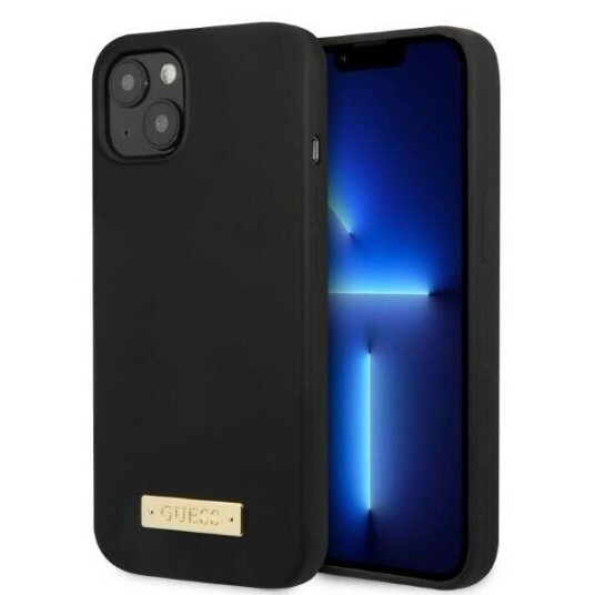 Guess Mobildeksel for iPhone 13 6,1" Svart Hardt Silikon med MagSafe