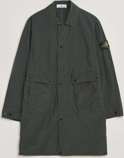 Stone Island Light Compact Car Coat Charcoal