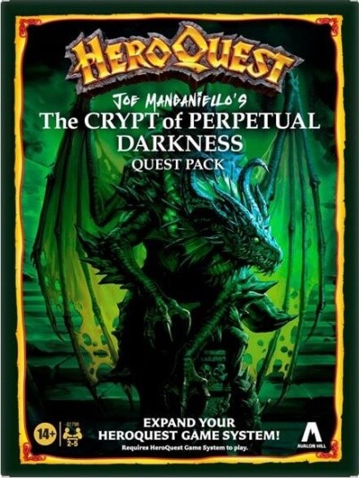 Avalon Hill HeroQuest The Crypt of Perpetual Darkness Quest Pack Utvidelse Engelsk