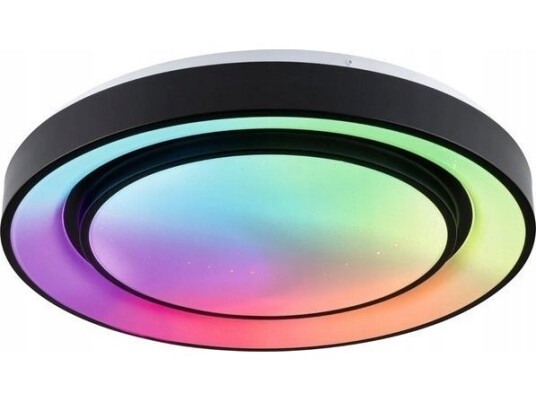 Paulmann Panel Rainbow Dynamic Taklampe 38,5W RGB Variabel Hvit Hvit Svart Paulmann Panel Rainbow Dynamic Taklampe 38,5W RGB Variabel Hvit Hvit Svart