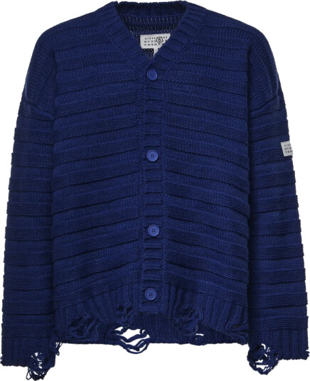 MM6 Maison Margiela Herre Strikkevarer Blå XL,