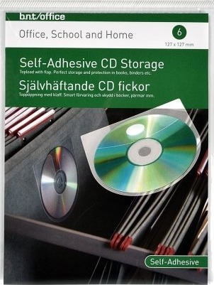 Cd Lomme Bantex Transparent 127X127mm Pakke A 6 Stk