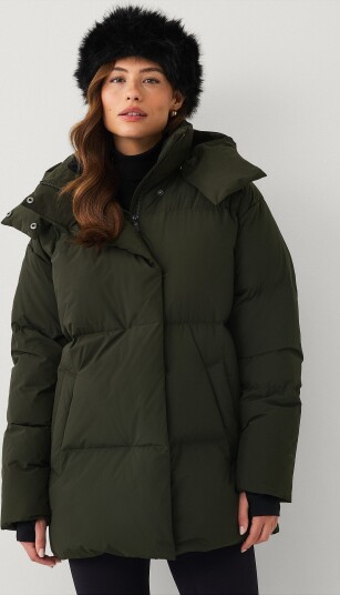 Áhkká Pufferjakke Down Puffer Jacket Grønn Áhkká Pufferjakke Down Puffer Jacket Grønn