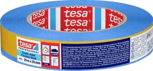 Tesa 04470-00001-00 Dobbeltsidig Tape Tesa® Professional Blå (L X B) 25 M X 25 Mm, 1 Stk (04470-00001-00)